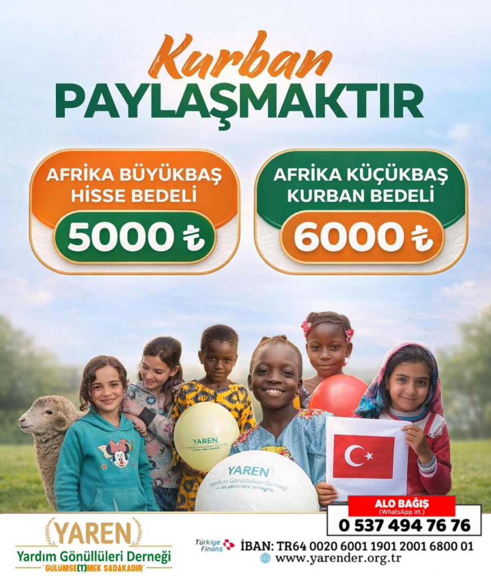 2026 Yılı kurban çalışmalarımızı başlatıyoruz .