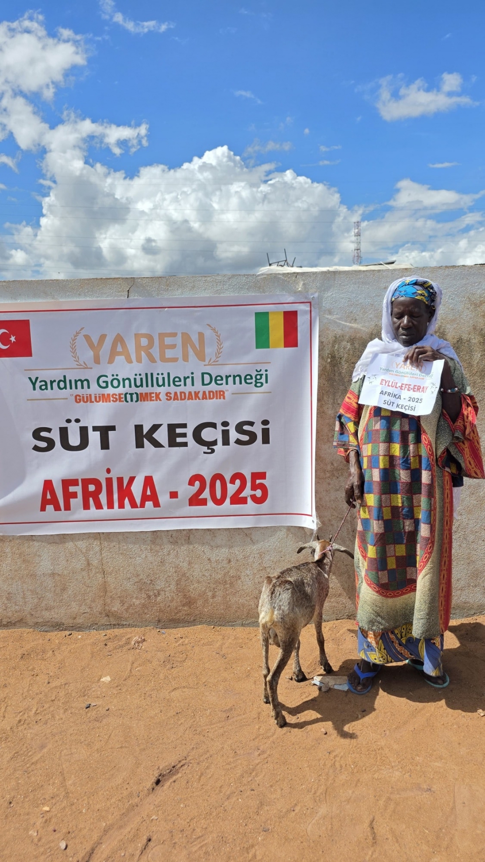 AFRİKA -MALİ; Süt keçisi dağıtım..