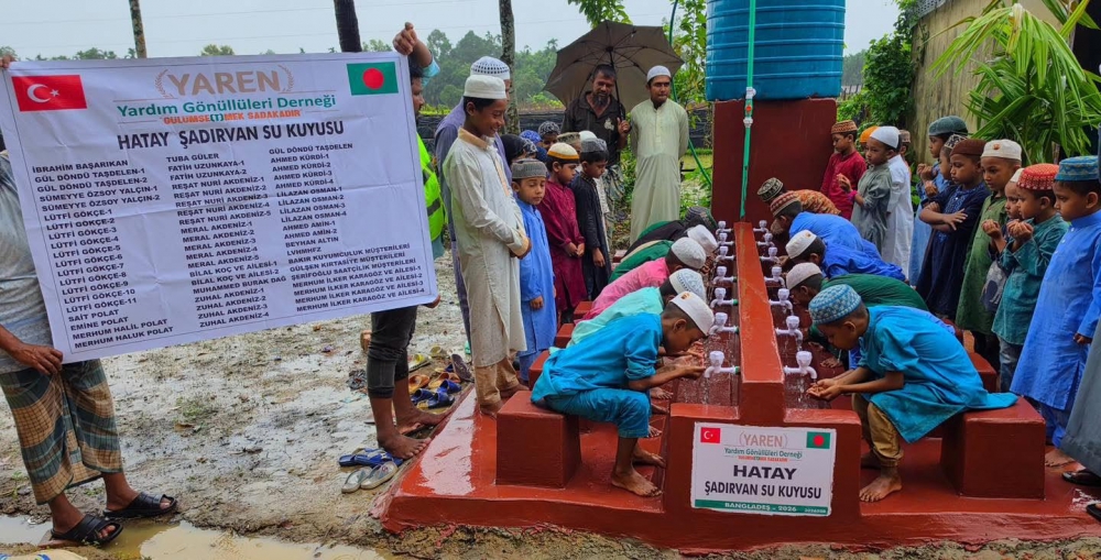 ARAKAN -BANGLADEŞ ; Şadırvanlı ve Tulumbalı su kuyusu açılışları .