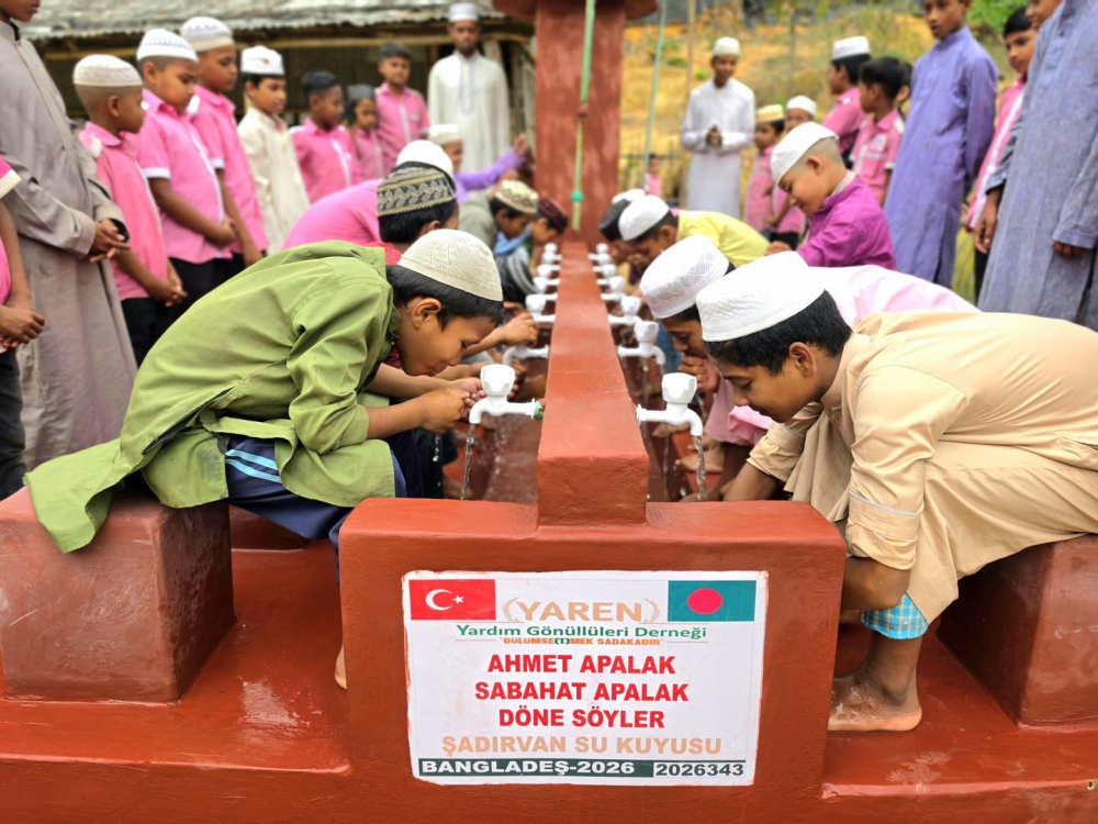 BANGLADEŞ; Şadırvanlı su kuyusu açılışı ...