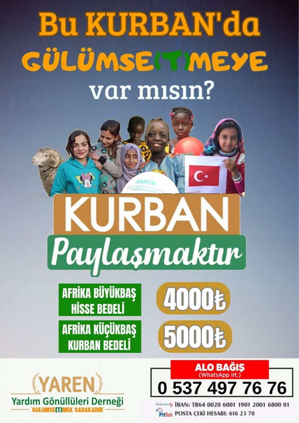 BU KURBANDA GÜLÜMSETMEYE VAR MISIN ?
