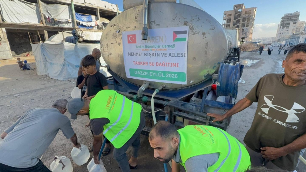 GAZZE-2026; Tanker su dağıtım…