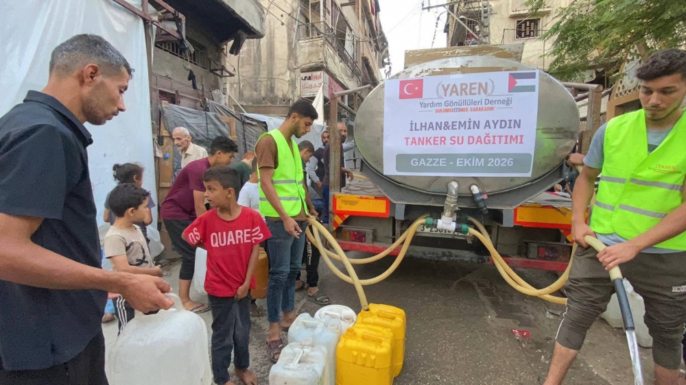 GAZZE-2026; Tanker su dağıtım…