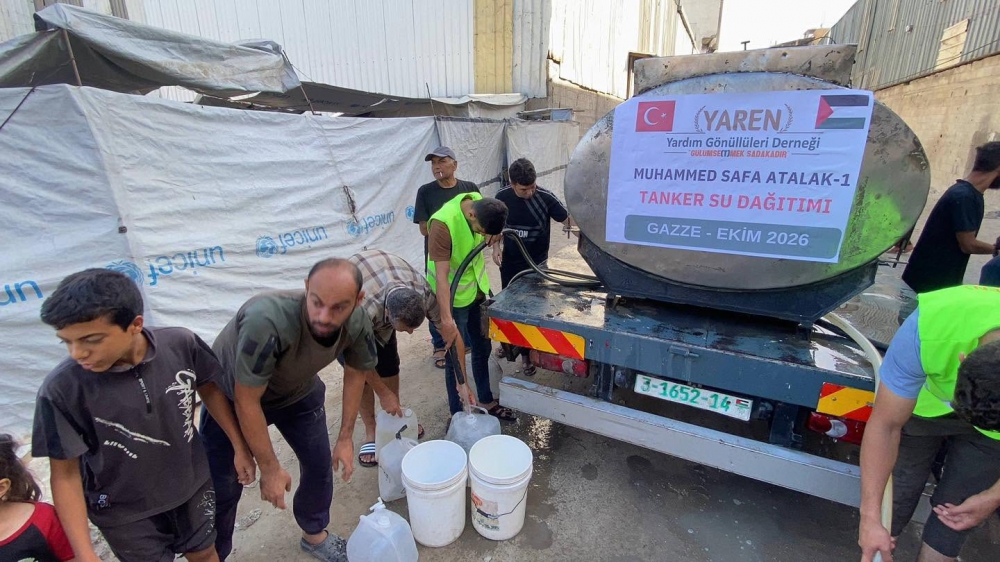 GAZZE-2026; Tanker su dağıtım…