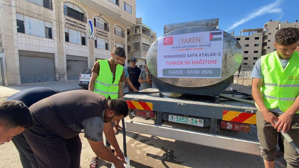 GAZZE-2026; Tanker su dağıtım…