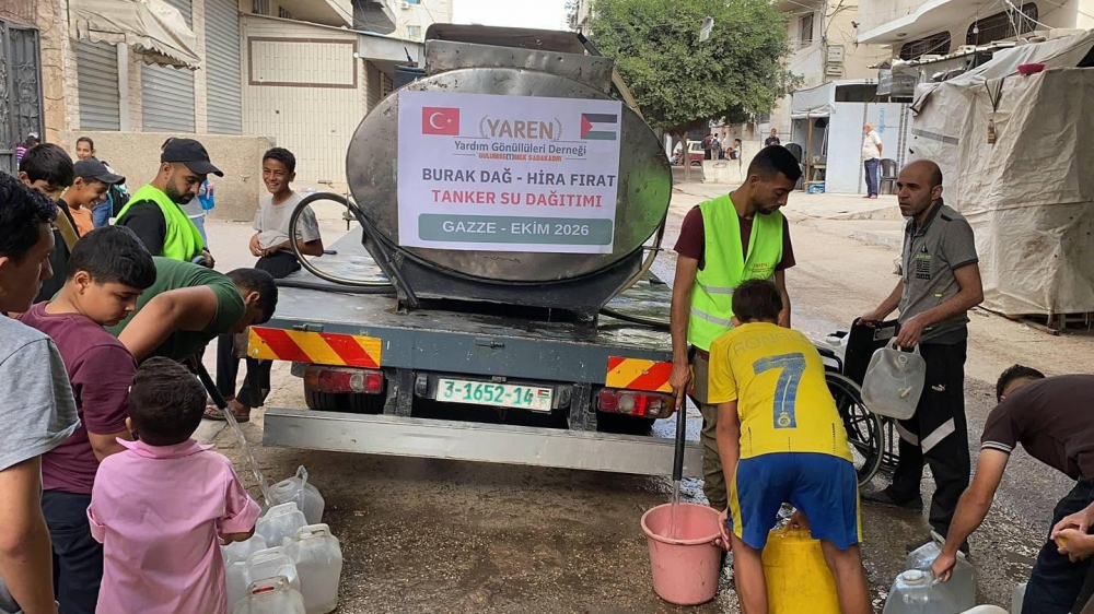 GAZZE-2026 Tanker su dağıtımı