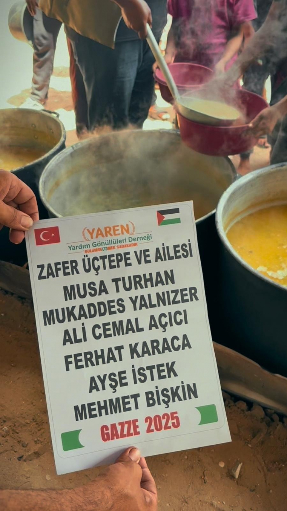 GAZZE; Sıcak yemek ikramı...
