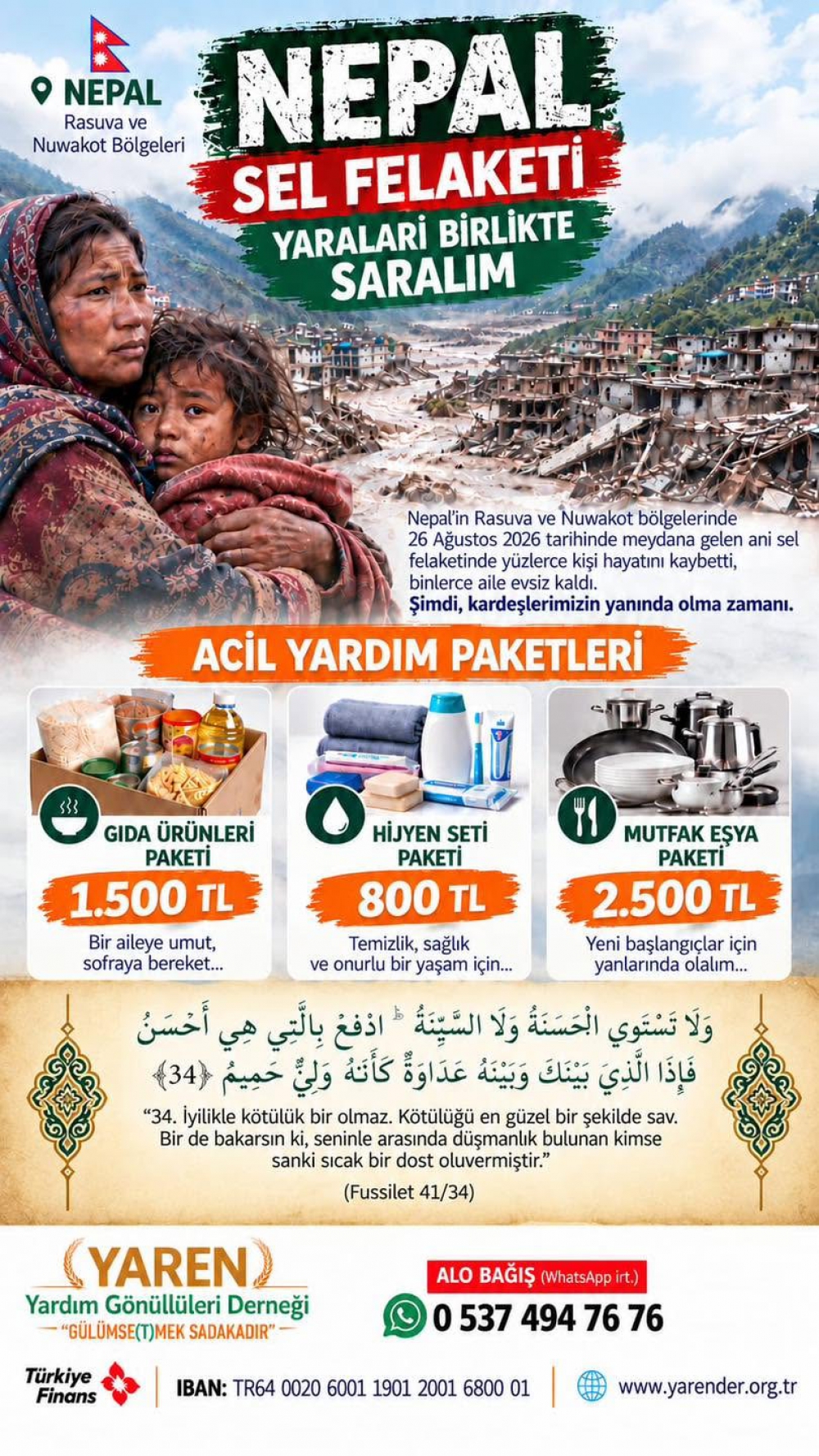 NEPAL-2026; ACİL❗️YARDIM KAMPANYASI…