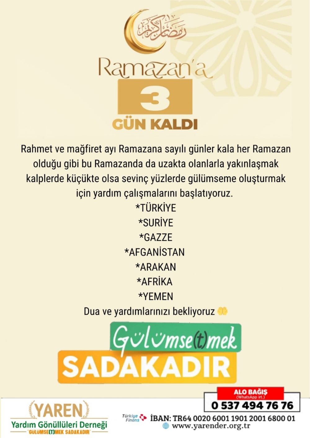 RAMAZAN -2026  SURİYE;