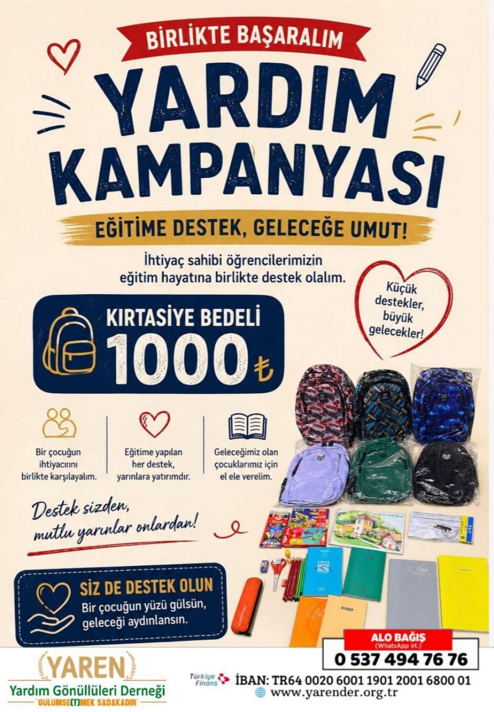TÜRKİYE HATAY-İSKENDERUN; Kırtasiye yardım kampanyası...